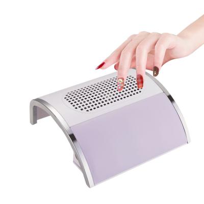 China Newest New Popular Nail Vacuum Cleaner 80w High Power Dust Extractor For Nail Dust Collector Low Noise Damper For Gel Nail Polishing Filing for sale