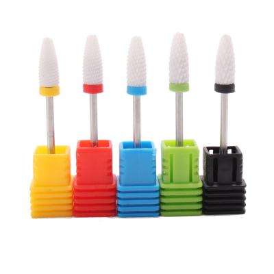 China Easy Apply Carbide Ceramic Nail Drill Bit Sets Milling Cutter Manicure Machine Nail Drill Bit Kit Electric Removing Gel Polishing Tool for sale