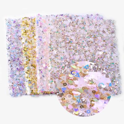 China Newest Diamond Scrub Nail Mat Foldable Washable Nail Art Table Mats Protective Manicure Tool Nail Mat Salon Practice Pillow Cushion Popular Glitter for sale