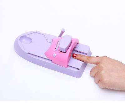 China Easy Operation DIY 3D Nail Printing Machine Nail Printing Machine Manicure Set with Metal One User Puncher and 6PCS Stamp Tools for sale