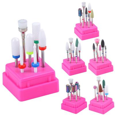 China Easy Operation Ceramic Steel Nail Drill Bit Set For Electric Nail Drill Replacement Device Machine Manicure Polishing Pedicure Master for sale