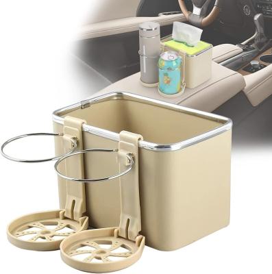 China Single Car Armrest Storage Box Water Cup Holder - Multifunctional Organizer Bag, Car Tissue Box Phone Holder, Multifunctional Car Storage St for sale