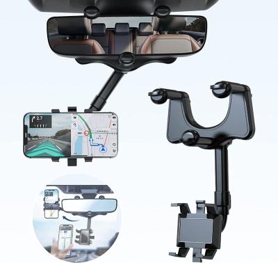 China -2022 Rotatable and Retractable Phone Car Rearview Mirror New Multi-Function Car Mount Rearview Mirror Phone Holder, Universal 360 Degree for sale