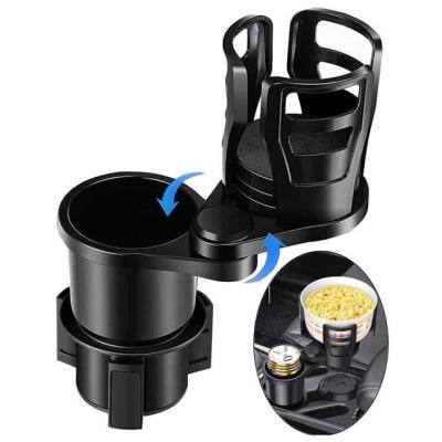 China Specially Authorized Double IP Car Cup Holder Expander With Adjustable Base, 2 In 1 Multi-Function Expandable Multi-Purpose Automotive Cup Holders Supplement for sale