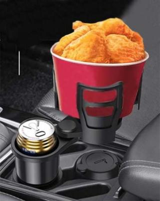 China Simple color without pattern One-in-two automatic car water cup holder car drink tea cup holder storage fixed bracket for sale