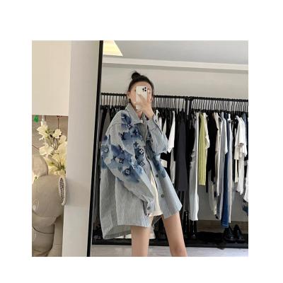 China High Quality Convenient Women's Shirt Jacket Women's Anti-Shrink Economy Tie-Dye Slim Loose Shirt Shirt Jacket for sale