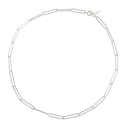 China nickel free & Lead Free Less Is More S925 Sterling Silver Toggle Clasp Choker Gold Plated Link Chain Square Choker for sale