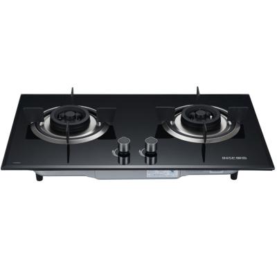 China Smart Integrated Hotel Gas Hob/Tempered Glass /2burners/Q1609(B)-S for sale