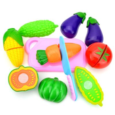 China Custom Made Eco-Friendly Non-Toxic Wholesale Safety Kids Kitchen Fruit Fridge Sets Toys Cutting Fruits and Vegetables Toy Pretend Play for sale