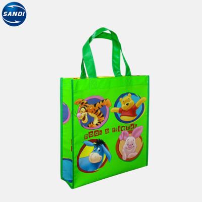 China Promotional Reusable Custom LOGO Handled Printed Shopping Non Woven Tote Bag for sale