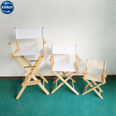 China Cheap Custom Wooden Moon Chair Foldable Director Chair With LOGO for sale