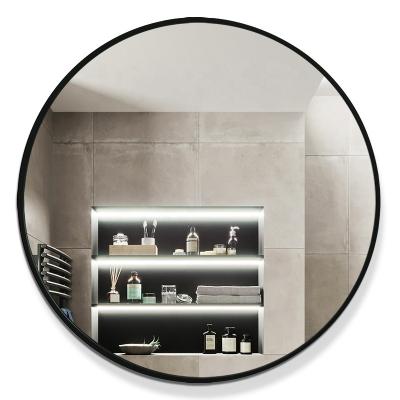 China Minimalist Hanging Funky Stylish Mirror Art Decor Wall Mounted Mirror Round Circle Mirror for sale