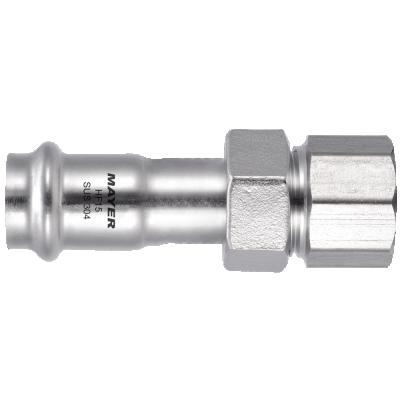 China Connect Pipes Stainless Steel Press Corresponding Female Union Adapter V Profile for sale