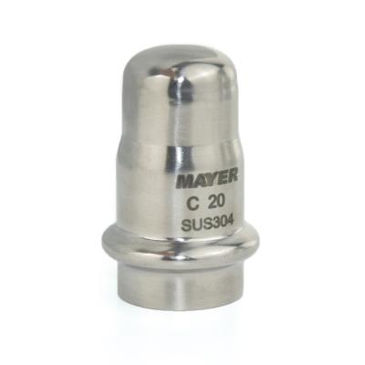 China Water Pipeline Stainless Steel Tube Blind End Cap Socket With Or Without Chain for sale