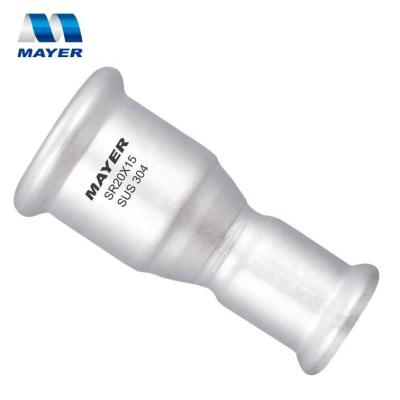 China Liquid Compression Fitting Reducing Coupler SS 304 Water Tubing for sale