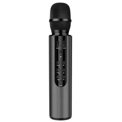 China Handheld Karaoke Microphone BT Microphone Wireless Recording MIC with Dual Speakers for sale