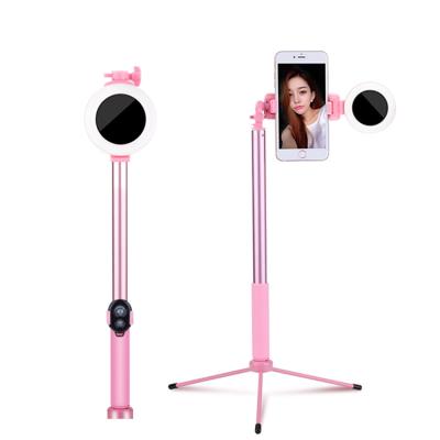 China R3 Alloy 1.7m Tripod Aluminum Extendable Selfie Stick LED Ring Light Fill Light for iPhone Android for sale