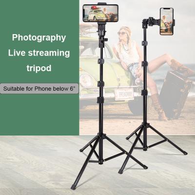 China 360 Degree Rotating Adjustable Universal Tripod Live Phone Holder Phone Stand for DVR Camera for sale