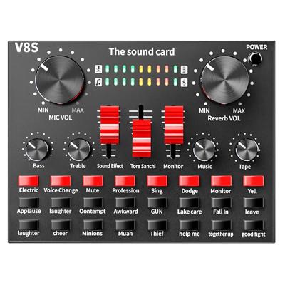 China 7.1 External Live USB V8s Stereo Sound Cards Connect Recording Studio Audio Interface V8s Sound Card for sale