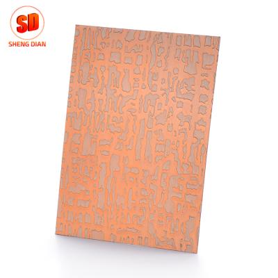 China Wholesale Decoration Factory Hotel Decoration Copper Coated 440C Stainless Steel Sheet / 2mm Thin Stainless Steel Plate for sale