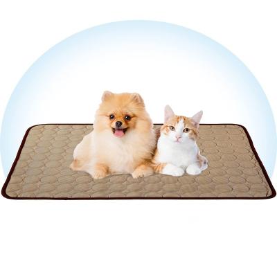 China Cooling Kennel Stocked Mat Blanket Pad Sleep Portable and Washable Summer Dog Sleeping Bed for sale