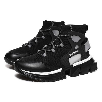 China Latest Theft Anti-Smell Anti-Smell High Top Unique Fashion Breathable Classic Black Sneaker Man Shoes Basket Ball Top Shoes RB for sale