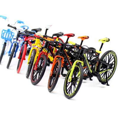 China Customization Mini Funny Educational Creative Model Toy Bicycle Decoration Simulation Bike Alloy Toy New Gift Model for sale