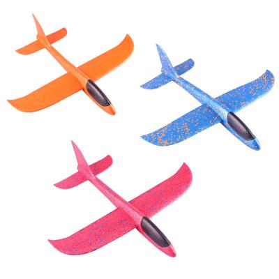 China Funny Educational Toy Led Airplane Toy PPE Explosive Foam Hand-thrown Luminous Hand-thrown Aircraft Toy for sale