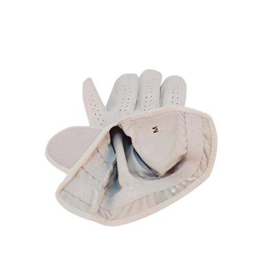 China Custom Made White Sheep Nappa Leather Golf Gloves Hand Industrial Leather Gloves for sale