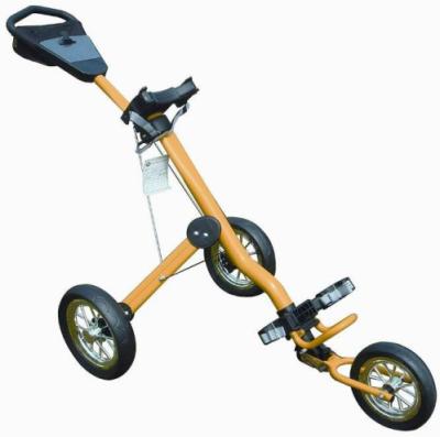 China Aluminum alloy manufacturers aluminum alloy three wheel push golf carts for sale for sale