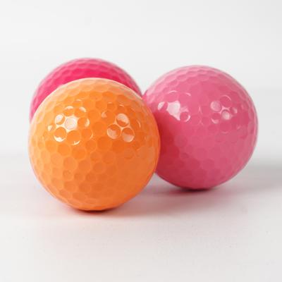 China Manufacturers Customized Various Practice 2 Seat Surlyn Plastic Golf Ball J-A04 for sale