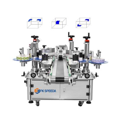 Chine FK816 machine d'étiquetage de boîtes de papier à double face pour boîtes plates d'angle pour autocollants à une seule face à vendre