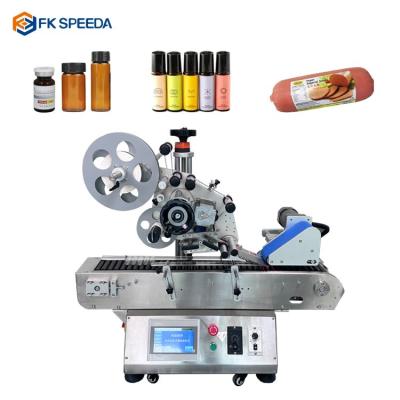 China Horizontal Lip Balm Syringe Glass Tube Vial Labeling Machine for Case Packaging Type for sale