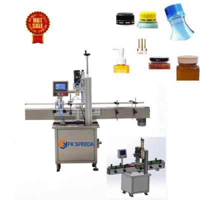 China 50L Desktop Automatic Screw Capping Machine voor het afdichten van glazen plastic flessen Te koop