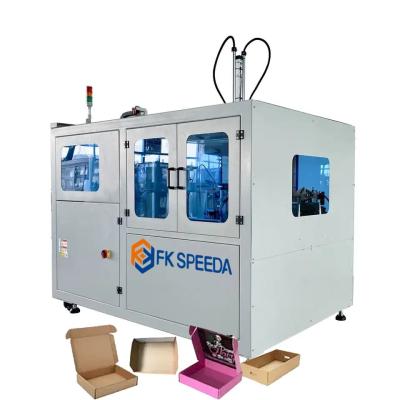 China Packaging FKT-10 Folding Box Machines Automatic Box Case Carton Erecting Packing Machine for sale