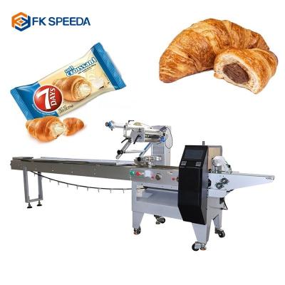 China FK-Z602 Automatische horizontale flowpack verpakkingsmachine voor kussen type wafer biscuits Te koop