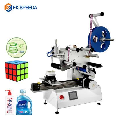 China Square Bottle Label Applicator for FK617 Semi Automatic Flat Bottle Labeling Machine for sale