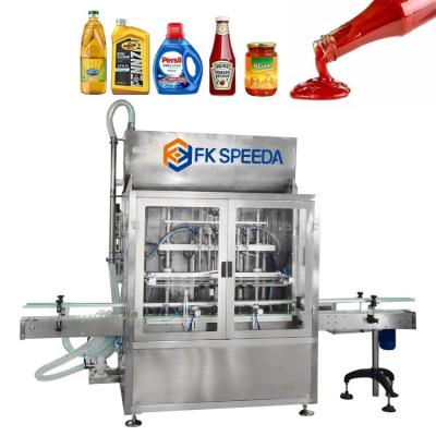 Chine FKF-H machine à six têtes de remplissage de liquide pour la ligne de production de petites bouteilles d'eau potable à vendre