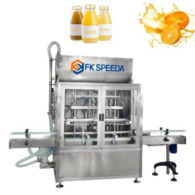 China Customizable 3 in 1 Electric Driven Juice Liquid Filling Machine with 2-12 Filling Nozzles for sale