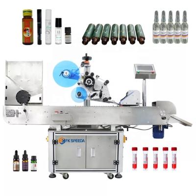 China FK807 Horizontal Automatic Glass Ampoule Bottle Tube Labeling Machine for Small Round vial Bottle for sale