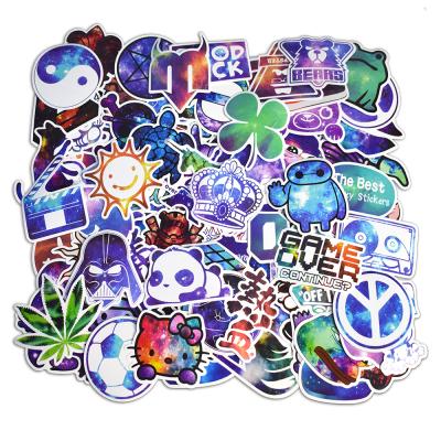 China 100PCS No Repetitive Waterproof Sunscreen High Quality Graffiti Starry Sky Sticker For Car Laptop Skateboard Water Bottle Bicycle Guitar for sale