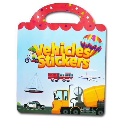 China No Repetitive Sunscreen 60PCS Waterproof Wholesale Customized Reusable Activity Puzzle Game Dress Up Fun Gift Scene Car Stickers Book For Early Education Lear D children for sale