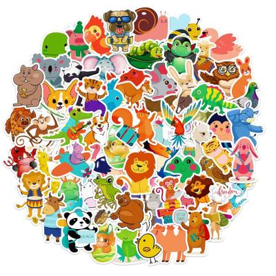 China 75PCS Fashion Design Pet Repetitive Waterproof Cute Cartoon Animal Sunscreen Sticker Not Waterproof for Car Water Slapper DIY Computer Laptop for sale