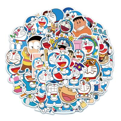 China 50PCS Doraemon Cat Stickers For Car Motorcycle Cartoon Sunscreen No Repetitive Water Bottle Laptop Luggage Laptop Luggage Guitar Waterproof Cute Skateboard for sale