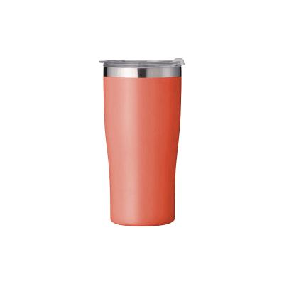 China WITH LID Insulated Powder Coated Reusable Sports Flip Top Office Desk Coffee Mug Stainless Steel Mugs for sale