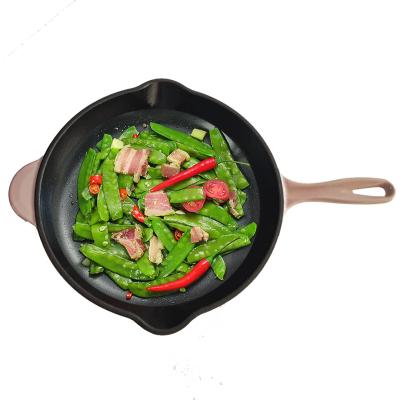 China Country Cast Iron Enamel Camping Wok Stick Breakfast Pancake Cookware and Stir Pot Non Sets Full Set Double Sided Induction Skillet for sale