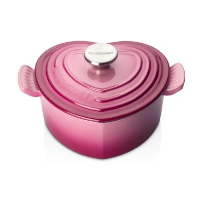 China Heart Shape Sustainable Food Heater Enamel Cast Iron Cast Iron Hot Pot Set Casserole for sale