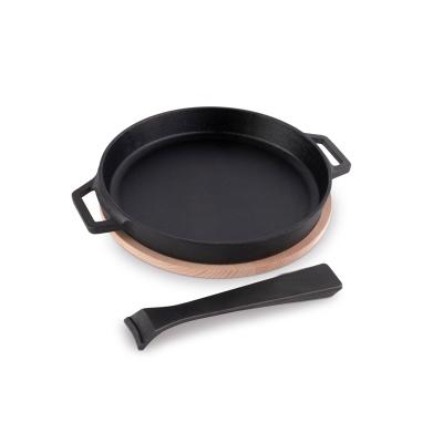 China Cast Iron 10inch Traditional Pan With Removable Handle for sale