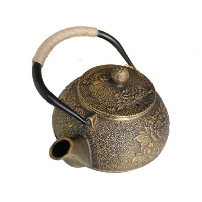 China Sustainable Japanese Custom Color Enamel Cast Iron Teapot Set for sale