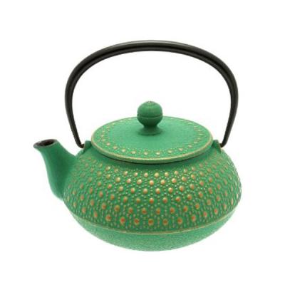 China OEM Viable Black Green Color Blue Red Iron Teapot Water Teapot Kettle With Infuser for sale